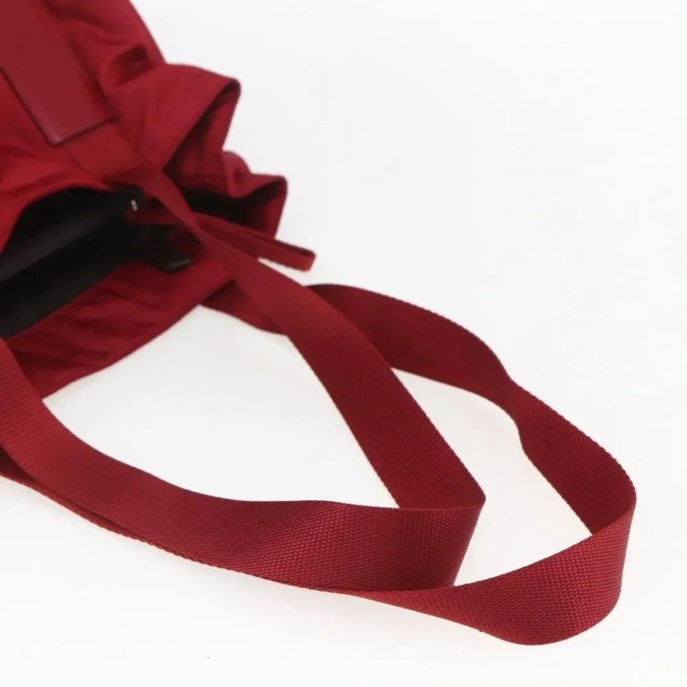 Prada Nylon Tote Bag Red